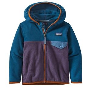 Toddler Patagonia Hooded Snap-T Fleece Piton Purple 6-12 months